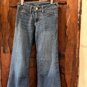 Ariat Mid Rise Kelsea Trouser Jeans Women's 27S   Denim